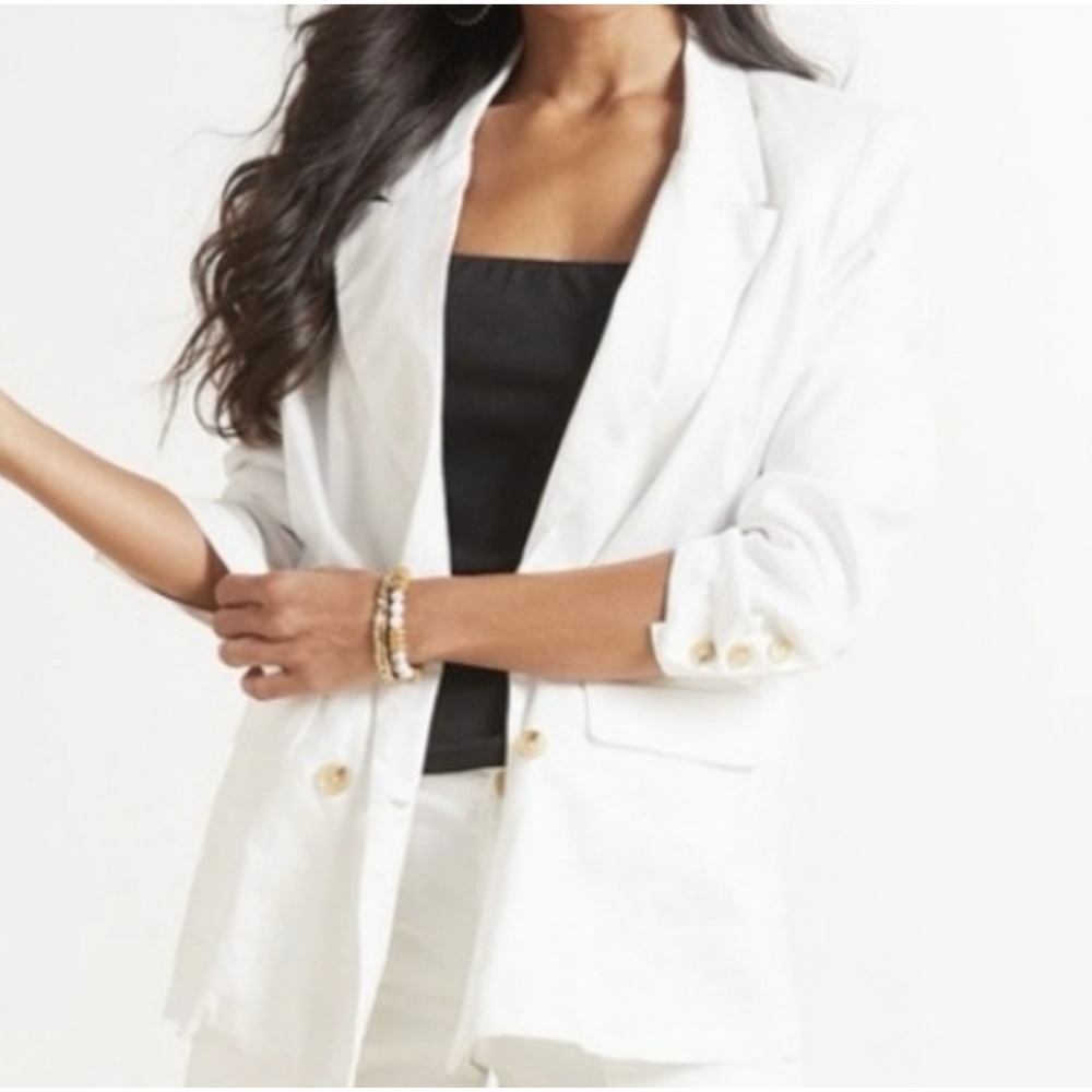 Evereve Alexa Blazer In White Size‎ XS Women's